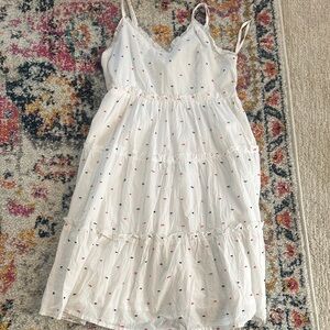 Elegant White Mini Dress with Subtle Accents